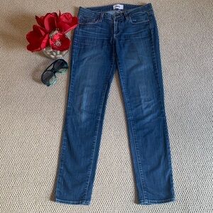 🌹PAIGE • Skyline Ankle PEG Skinny Stretch Blue Jean